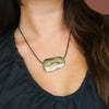AC Silver Bean Cord Necklace