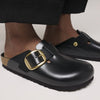 Birk Boston Big Buckle Leather-black