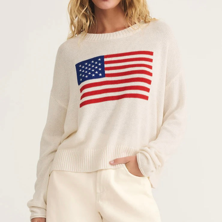 Z Supply Sienna Patriot Sweater-sea salt
