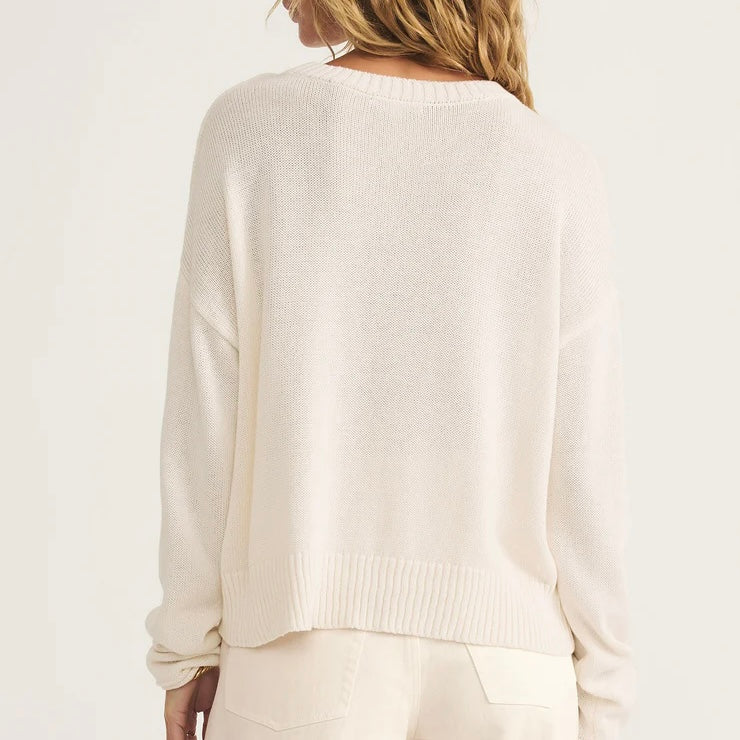 Z Supply Sienna Patriot Sweater-sea salt