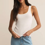 Z Supply Jaidynn Rib Tank-white