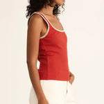 Z Supply Jaidynn Rib Tank-cabana red