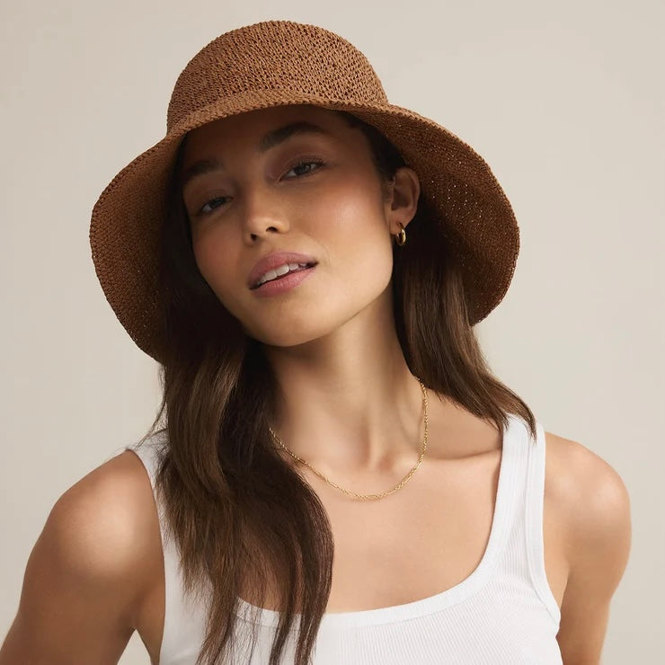 Z Supply Mira Straw Hat-tobacco