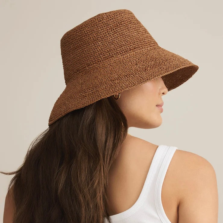 Z Supply Mira Straw Hat-tobacco