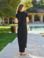 F&E Harper Maxi Dress- navy