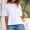 F&E Perry Crewneck Tee- white