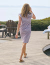 F&E Mini Cory Dress- red navy and white
