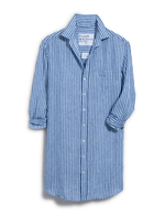 F&E Mary Classic Shirtdress- blue/navy stripe