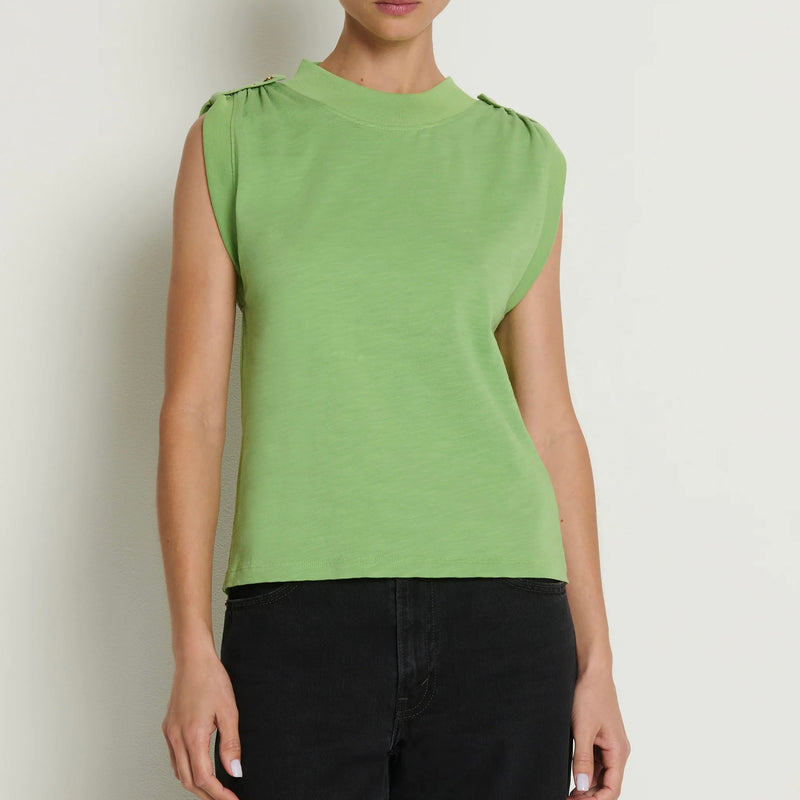 Nation Mikka Buttoned Shoulder Tank-cactus