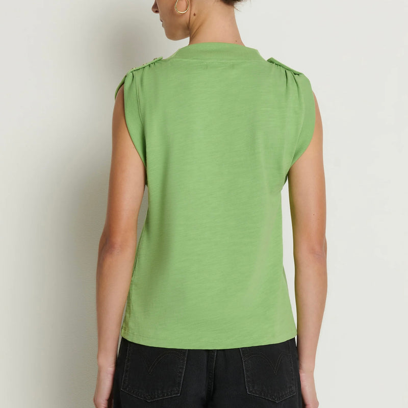 Nation Mikka Buttoned Shoulder Tank-cactus