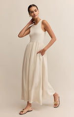 Z Supply Charlotte Midi Dress- crystal