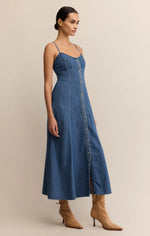Z Supply Angel Eyes Denim Dress- indigo