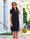 F&E Lauren Polo Dress- navy