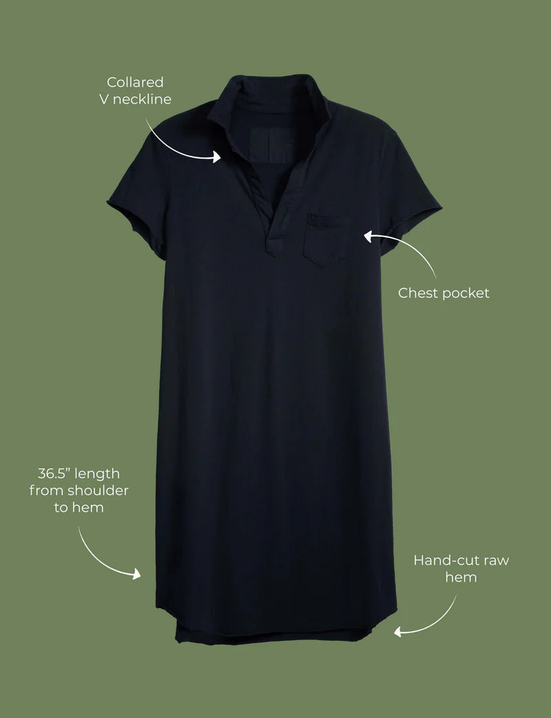 F&E Lauren Polo Dress- navy