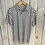 NM Louisiana Football Icon Polo-white