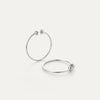 Jenny Bird Icon Hoops- silver small