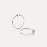 Jenny Bird Icon Hoops- silver small