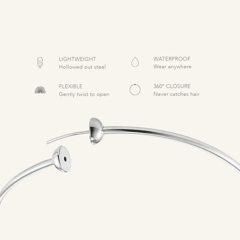 Jenny Bird Icon Hoops- silver small