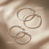 Jenny Bird Icon Hoops- silver small