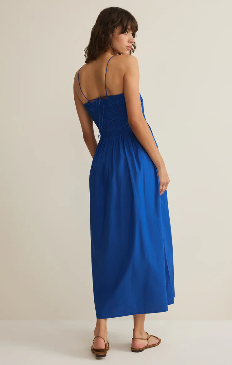 Z Supply Cornelia Poplin Dress- cobalt – jeantherapy