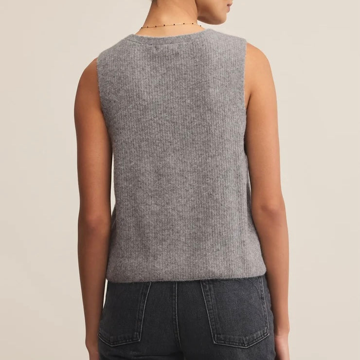 Z Supply Bryce Sweater Vest- grey