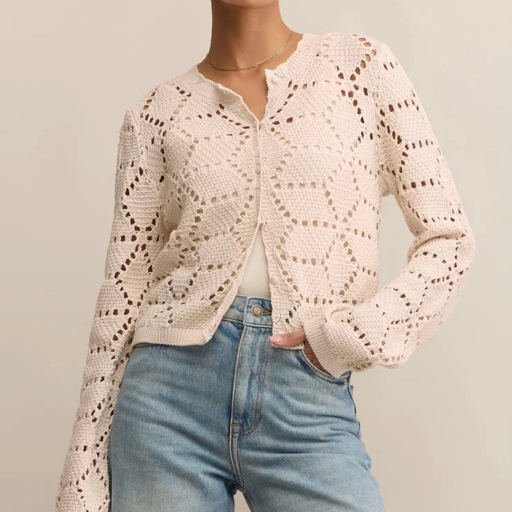 Z Supply Rosalyn Cardigan- crystal