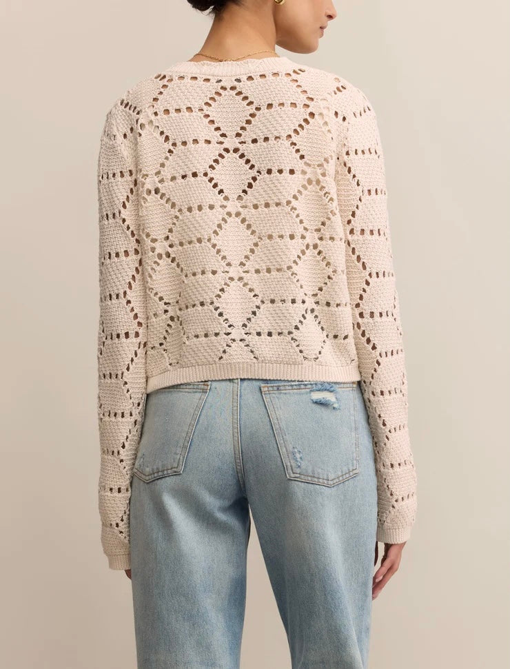 Z Supply Rosalyn Cardigan- crystal