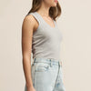 Z Supply Sirena Rib Tank- light hea grey