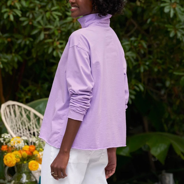 F&E Patrick Popover Henley-violet