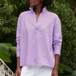 F&E Patrick Popover Henley-violet