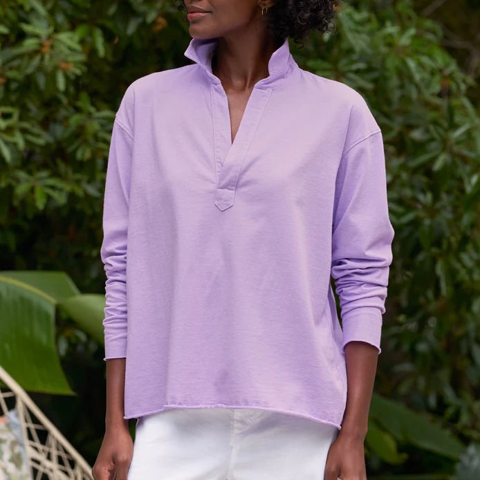 F&E Patrick Popover Henley-violet