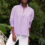 F&E Patrick Popover Henley-violet