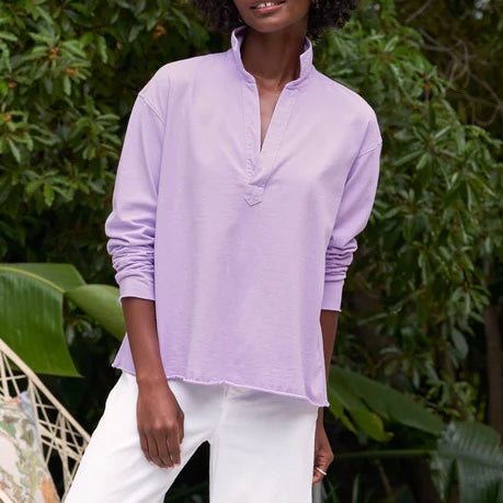 F&E Patrick Popover Henley-violet