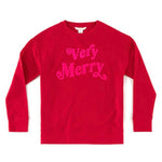 Shiraleah Very Merry Sweatshirt- Red.