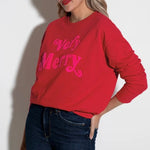 Shiraleah Very Merry Sweatshirt- Red.