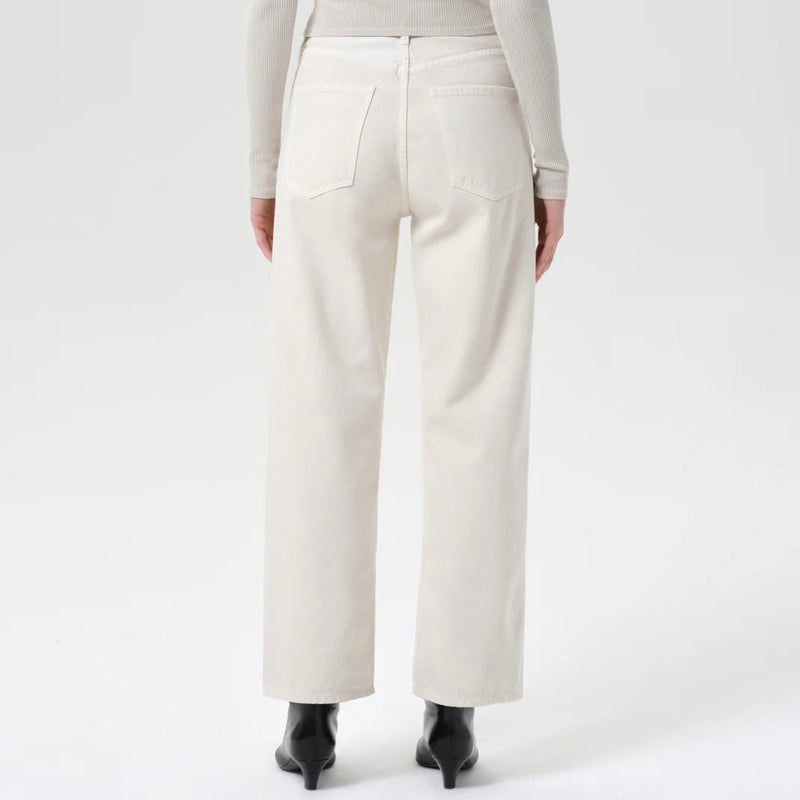 AGoldE Ren High Rise Wide Leg-brown rice