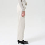 AGoldE Ren High Rise Wide Leg-brown rice