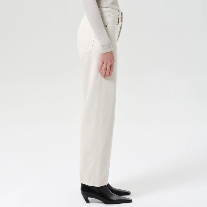 AGoldE Ren High Rise Wide Leg-brown rice