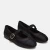 Steve Madden Dory Ballet-black satin