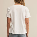 Z Supply Weekdays V-Neck Tee-white