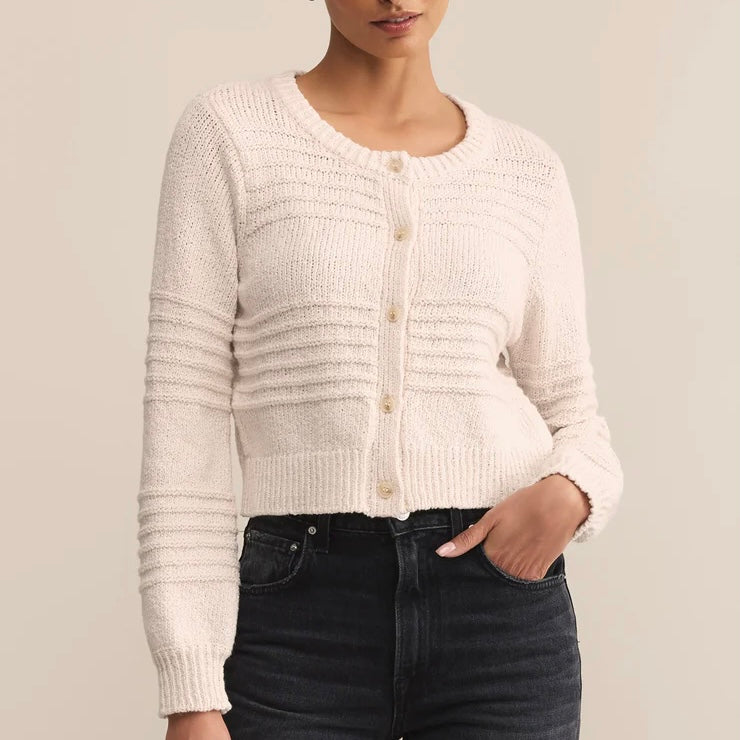 Z Supply Between The Lines Cardi- crystal
