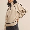 Z Supply Alps Half Zip Sweater- oatmeal