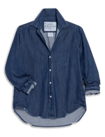 F&E Eileen Button Up- vintage dark wash