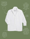 F&E Oona Button Up- white superluxe