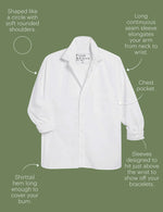 F&E Oona Button Up- white superluxe