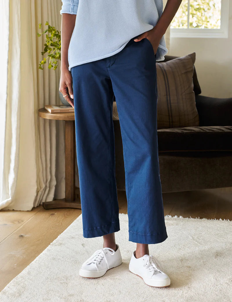 F&E Westport Wide Leg- navy