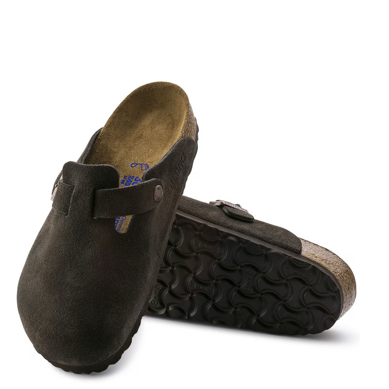 Birk Boston Suede Narrow- mocha