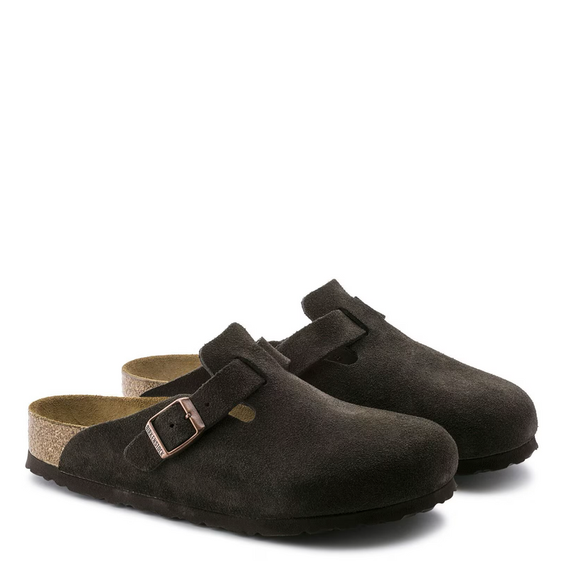 Birk Boston Suede Narrow- mocha