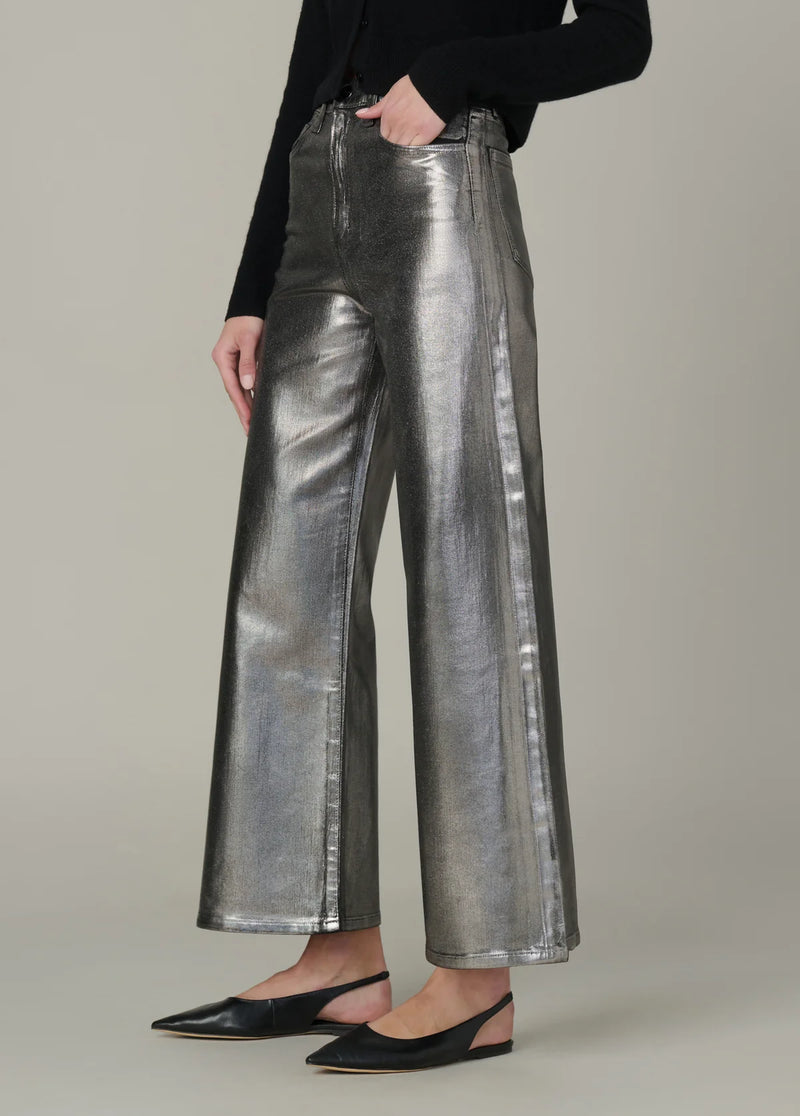 Joes Mia Wide Ankle-pewter foil