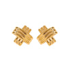 AC Casandra Crossover Studs- gold